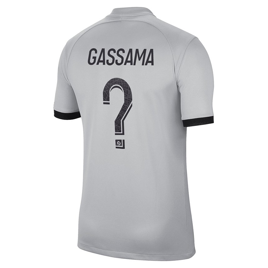 Uomo Maglia Djeidi Gassama #0 Grigio Kit Gara Away 2022/23 Maglietta