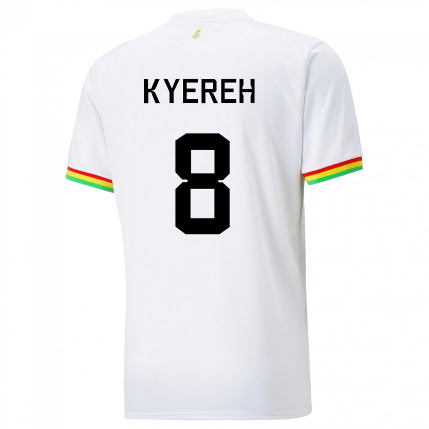 Bambino Maglia Ghana Daniel-kofi Kyereh #8 Bianco Kit Gara Home 22-24 Maglietta