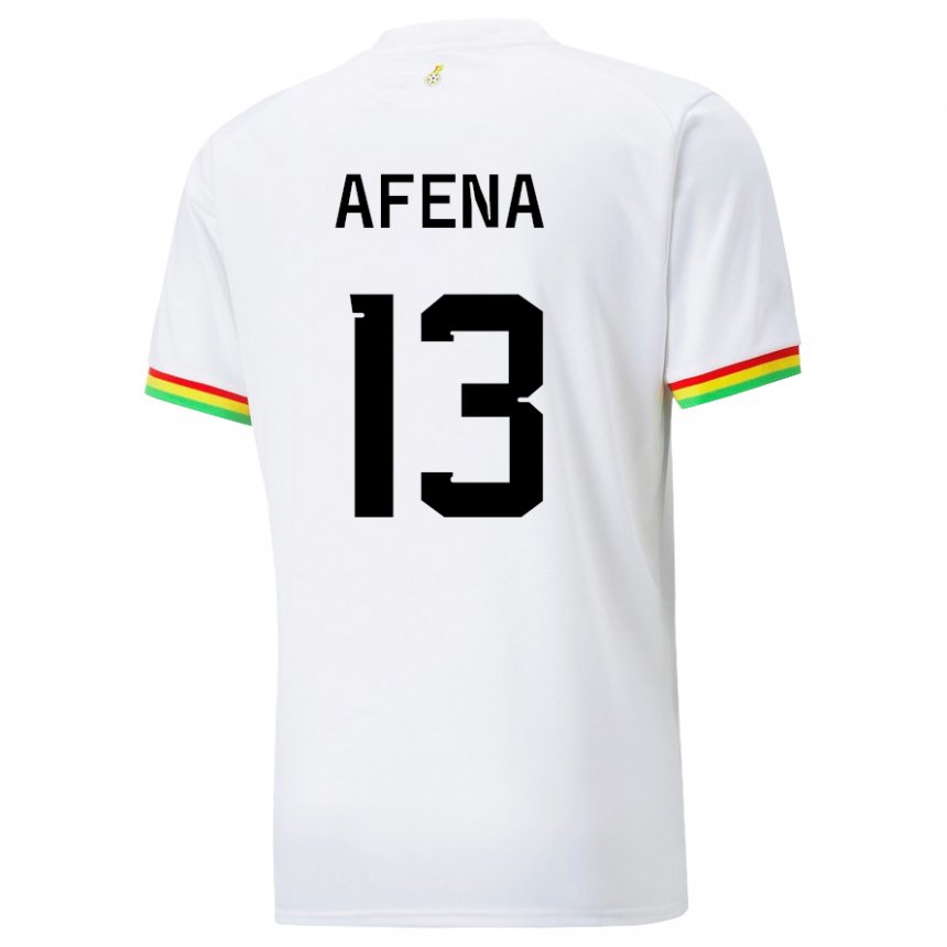 Bambino Maglia Ghana Felix Afena-gyan #13 Bianco Kit Gara Home 22-24 Maglietta