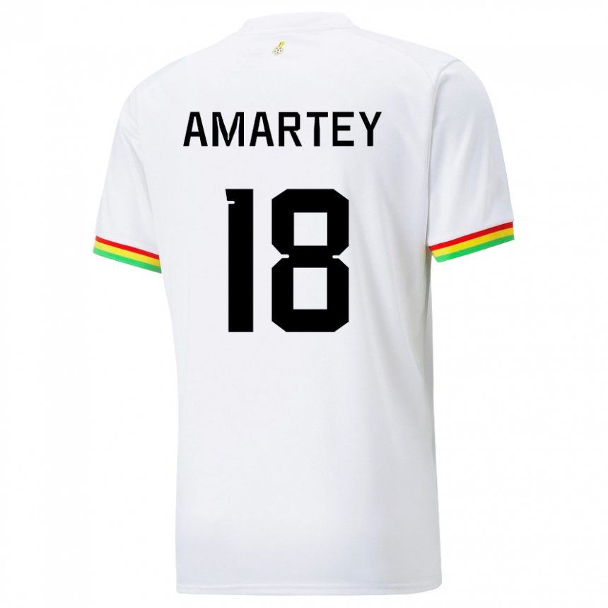 Bambino Maglia Ghana Daniel Amartey #18 Bianco Kit Gara Home 22-24 Maglietta