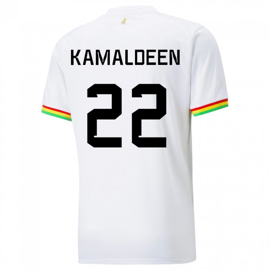 Bambino Maglia Ghana Kamaldeen Sulemana #22 Bianco Kit Gara Home 22-24 Maglietta