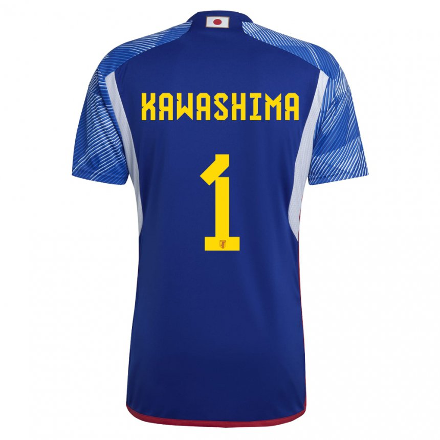 Bambino Maglia Giappone Eiji Kawashima #1 Blu Reale Kit Gara Home 22-24 Maglietta