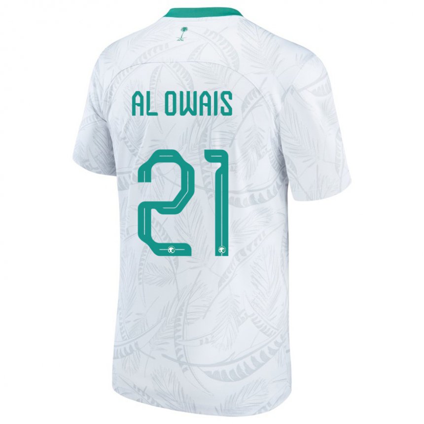 Bambino Maglia Arabia Saudita Mohammed Al Owais #21 Bianco Kit Gara Home 22-24 Maglietta