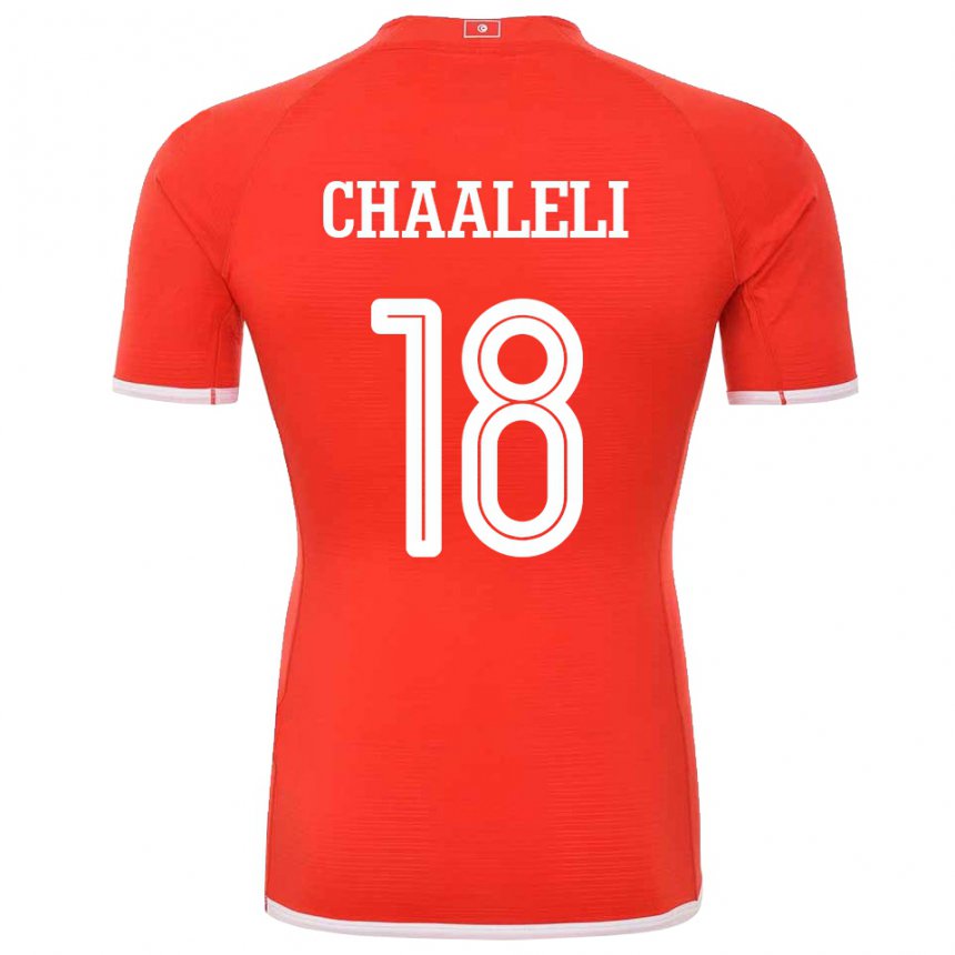 Bambino Maglia Tunisia Ghaliene Chaaleli #18 Rosso Kit Gara Home 22-24 Maglietta