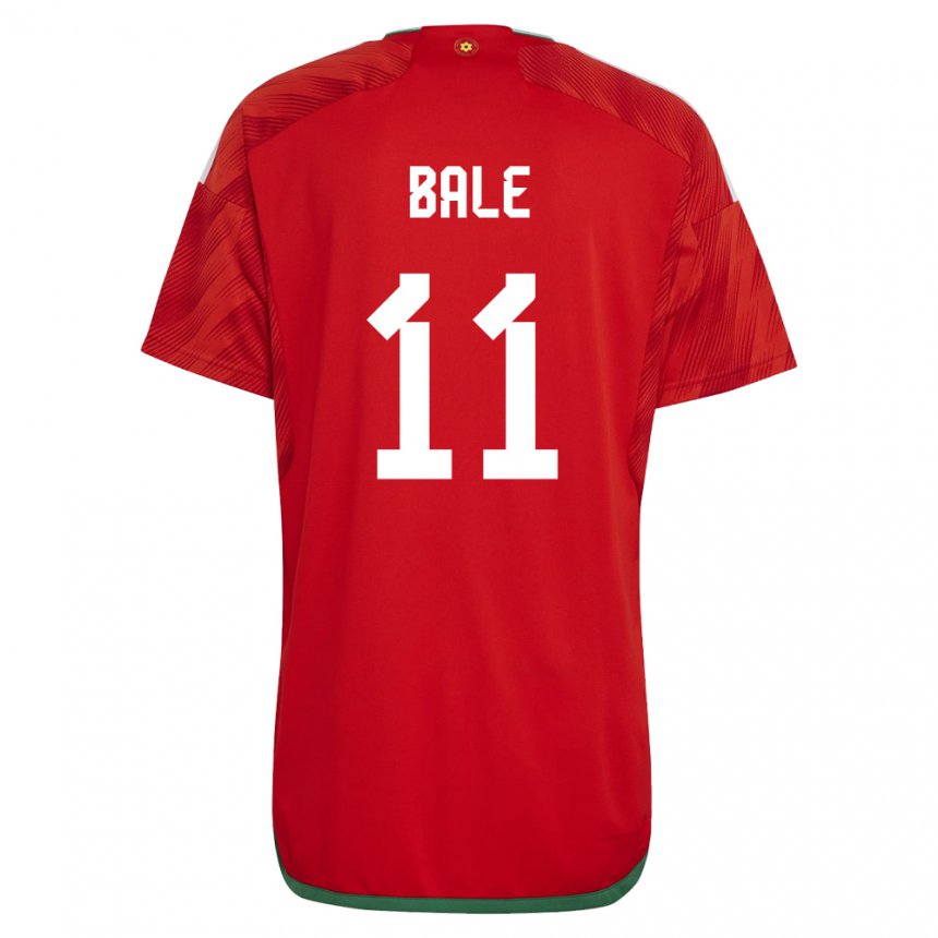 Bambino Maglia Galles Gareth Bale #11 Rosso Kit Gara Home 22-24 Maglietta