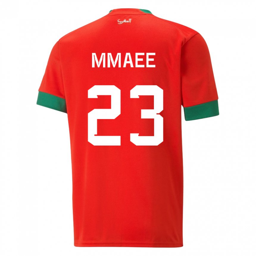 Uomo Maglia Marocco Ryan Mmaee #23 Rosso Kit Gara Home 22-24 Maglietta