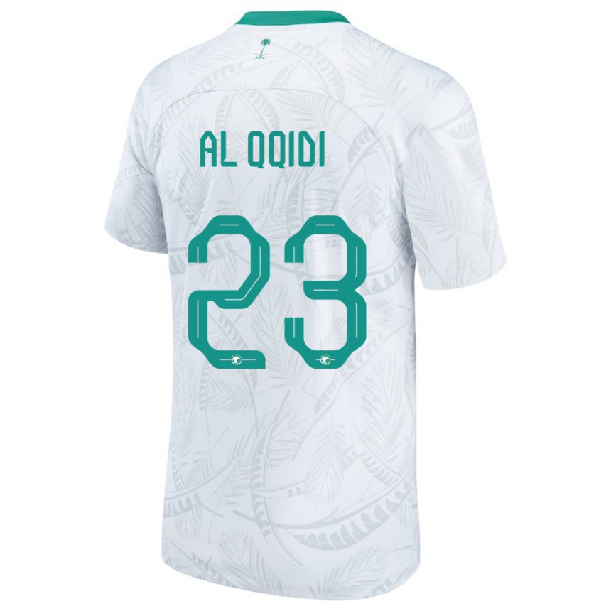 Uomo Maglia Arabia Saudita Nawaf Al Qqidi #23 Bianco Kit Gara Home 22-24 Maglietta