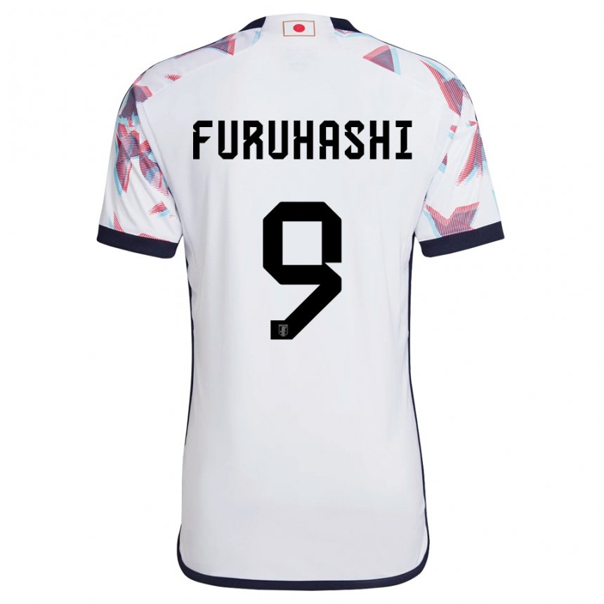 Uomo Maglia Giappone Kyogo Furuhashi #9 Bianco Kit Gara Away 22-24 Maglietta