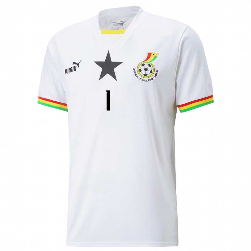 Donna Maglia Ghana Richard Ofori #1 Bianco Kit Gara Home 22-24 Maglietta