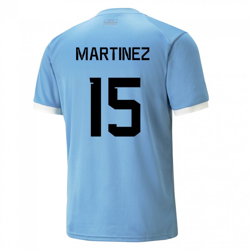 Bambino Maglia Uruguay Rocio Martinez #15 Blu Kit Gara Home 22-24 Maglietta
