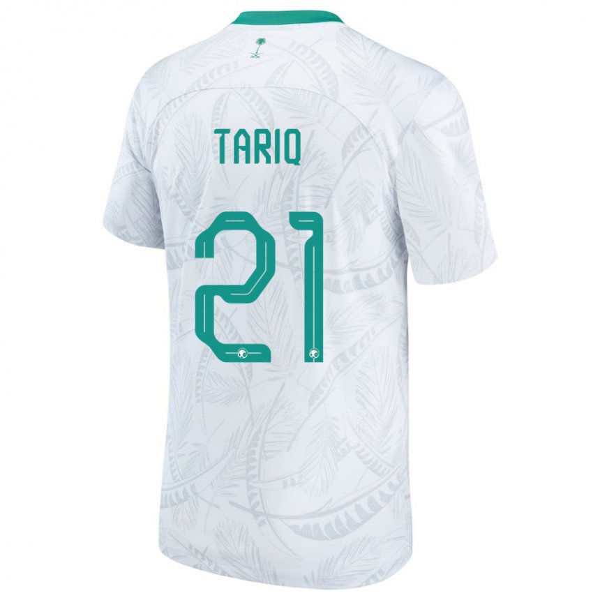 Bambino Maglia Arabia Saudita Juri Tariq #21 Bianco Kit Gara Home 22-24 Maglietta