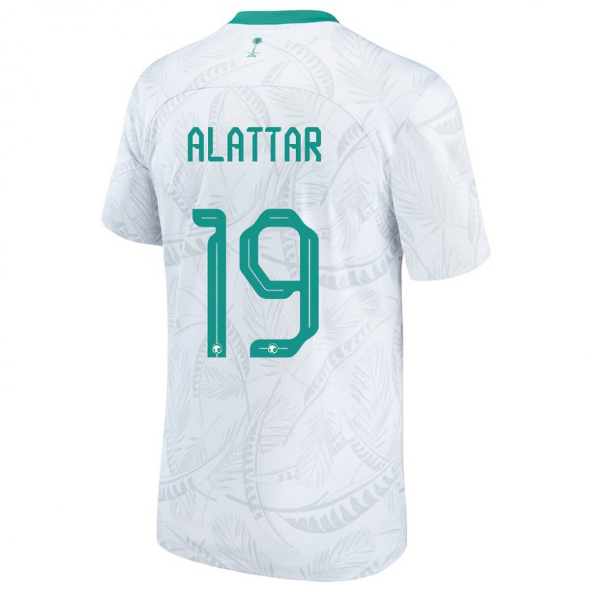 Bambino Maglia Arabia Saudita Ramiz Alattar #19 Bianco Kit Gara Home 22-24 Maglietta