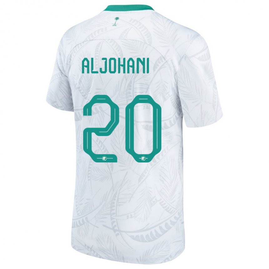 Bambino Maglia Arabia Saudita Ziyad Aljohani #20 Bianco Kit Gara Home 22-24 Maglietta