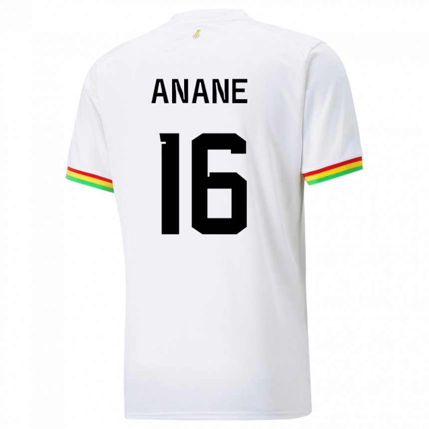 Bambino Maglia Ghana Vincent Anane #16 Bianco Kit Gara Home 22-24 Maglietta