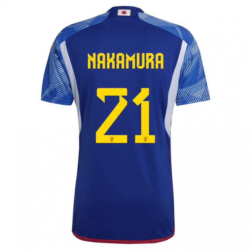 Bambino Maglia Giappone Jiro Nakamura #21 Blu Reale Kit Gara Home 22-24 Maglietta