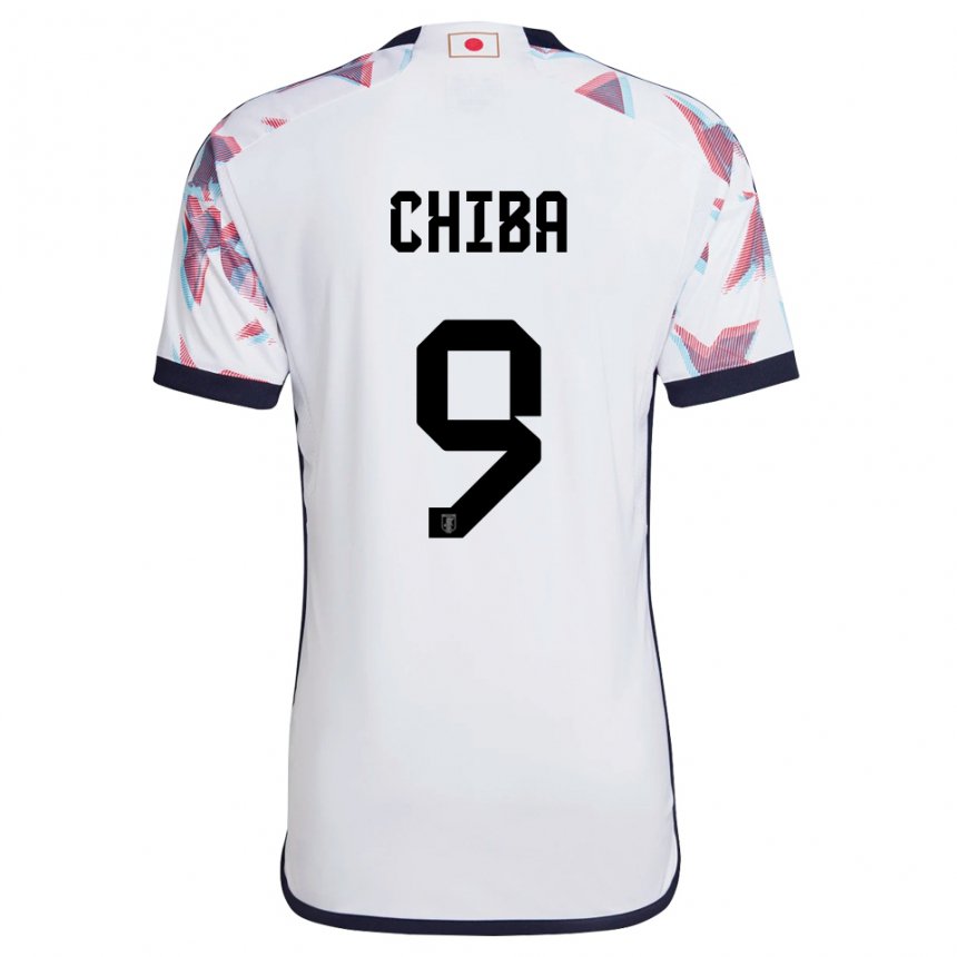 Bambino Maglia Giappone Kanta Chiba #9 Bianco Kit Gara Away 22-24 Maglietta