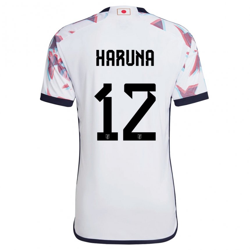 Bambino Maglia Giappone Ryusei Haruna #12 Bianco Kit Gara Away 22-24 Maglietta