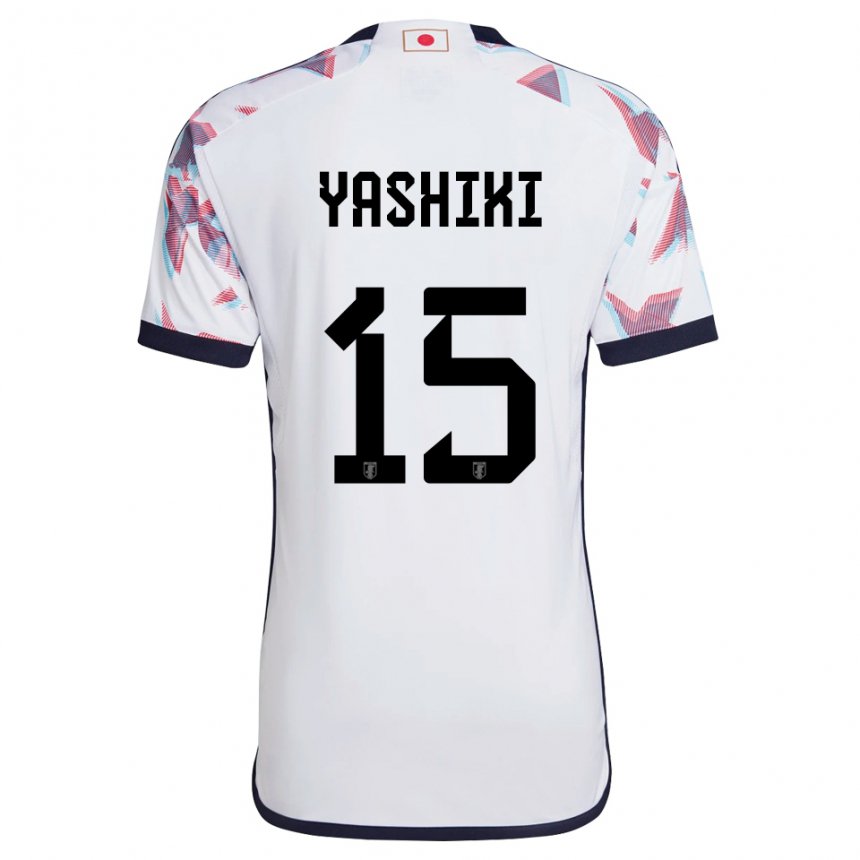 Bambino Maglia Giappone Yusei Yashiki #15 Bianco Kit Gara Away 22-24 Maglietta