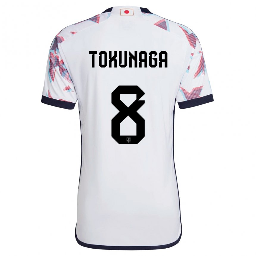Bambino Maglia Giappone Ryo Tokunaga #8 Bianco Kit Gara Away 22-24 Maglietta
