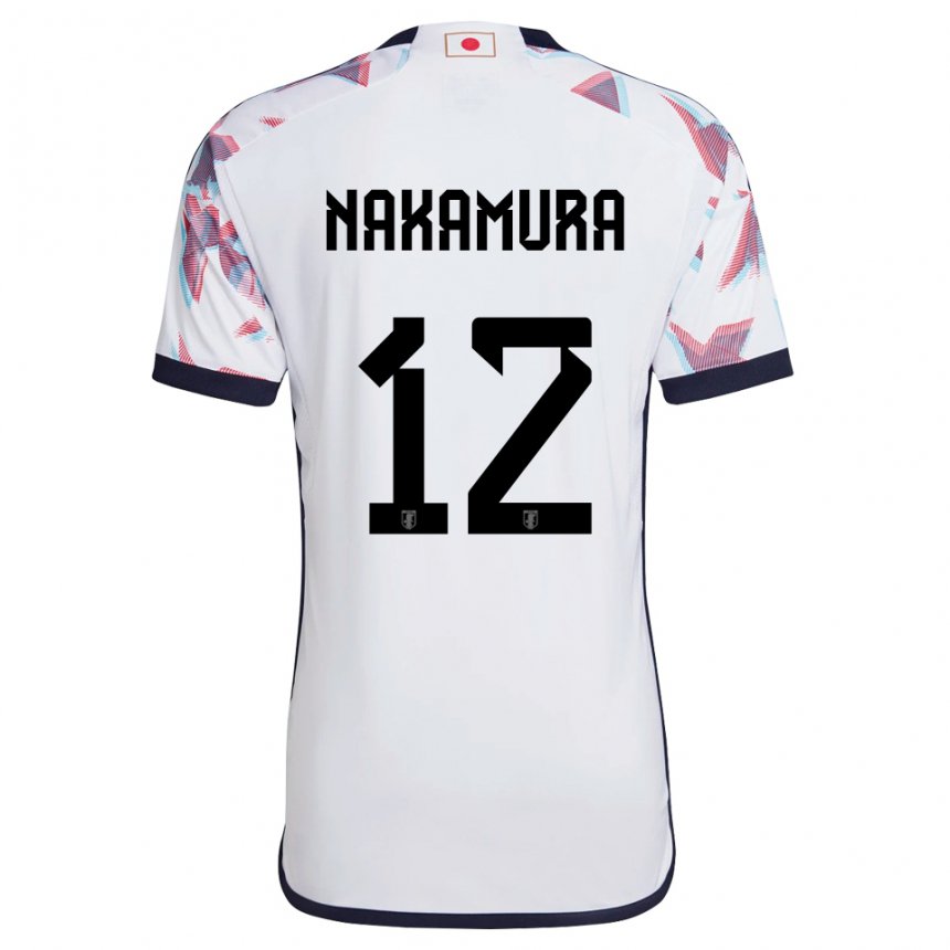Bambino Maglia Giappone Keisuke Nakamura #12 Bianco Kit Gara Away 22-24 Maglietta