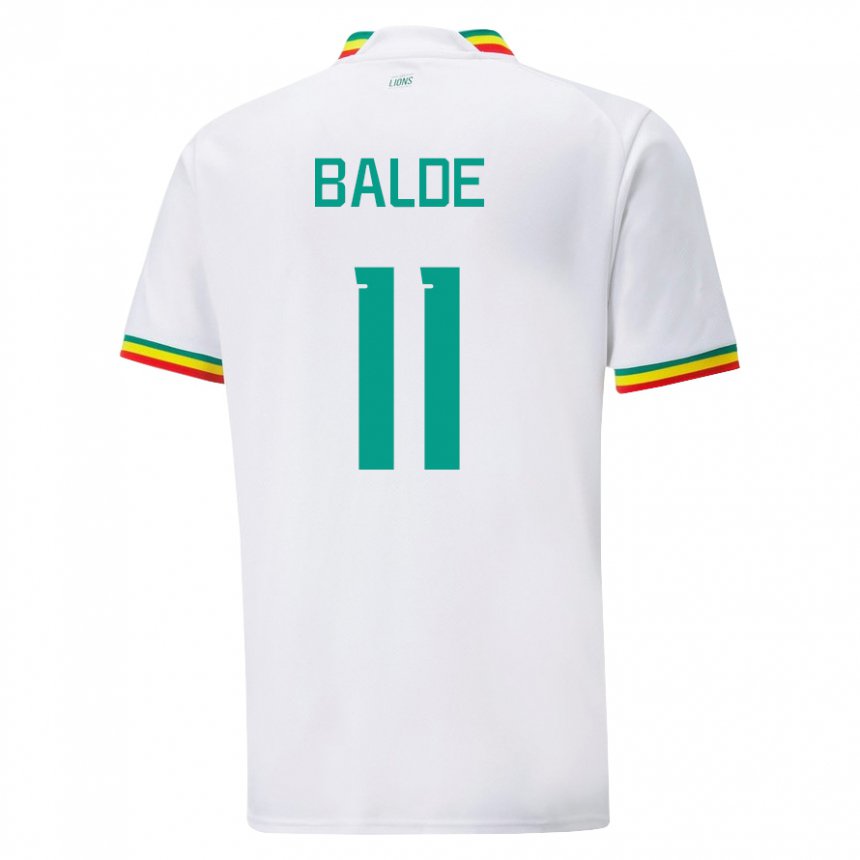 Uomo Maglia Senegal Haby Balde #11 Bianco Kit Gara Home 22-24 Maglietta