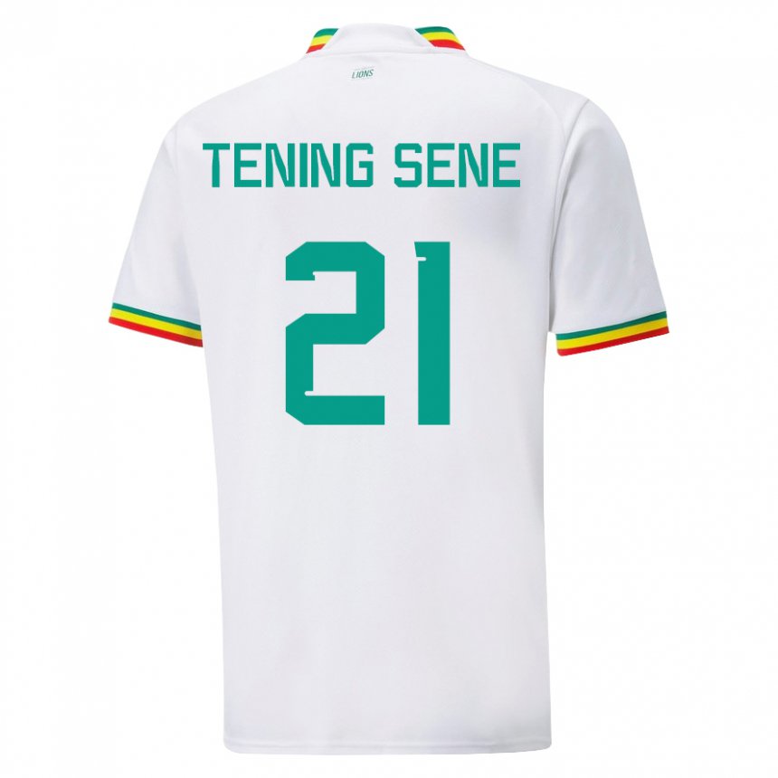 Uomo Maglia Senegal Tening Sene #21 Bianco Kit Gara Home 22-24 Maglietta