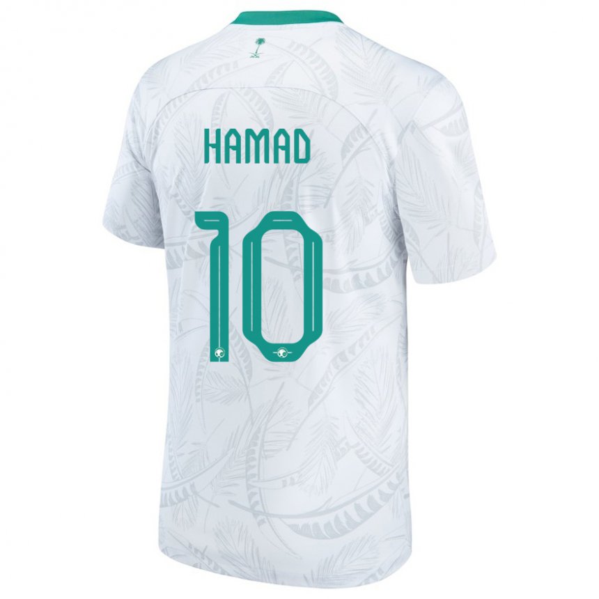 Uomo Maglia Arabia Saudita Sarah Hamad #10 Bianco Kit Gara Home 22-24 Maglietta