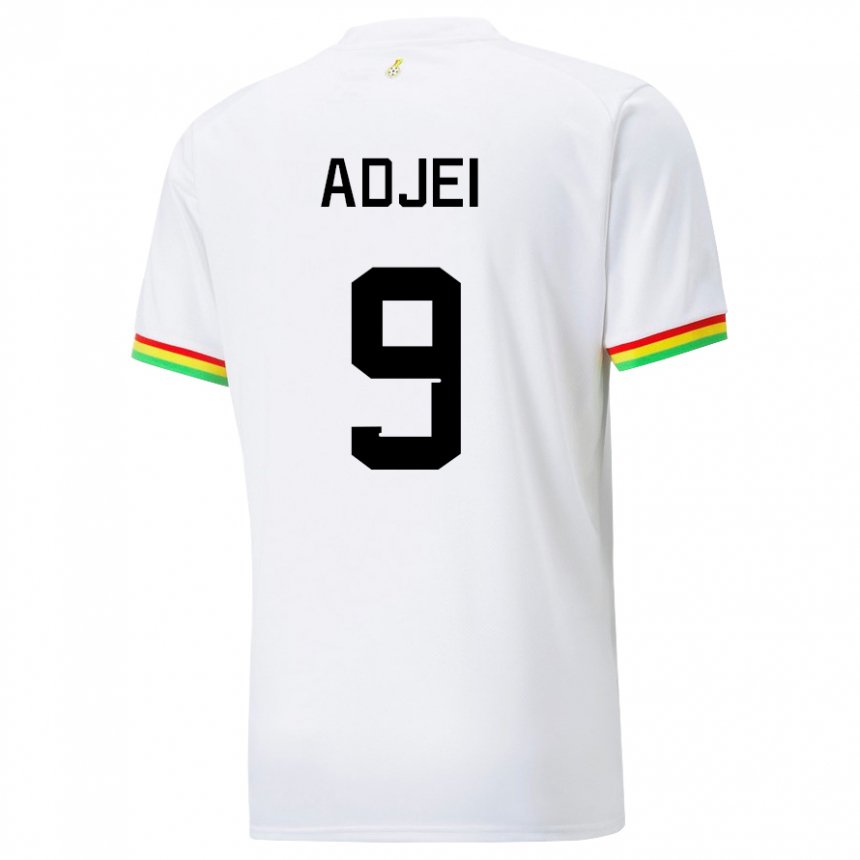 Uomo Maglia Ghana Vivian Adjei #9 Bianco Kit Gara Home 22-24 Maglietta