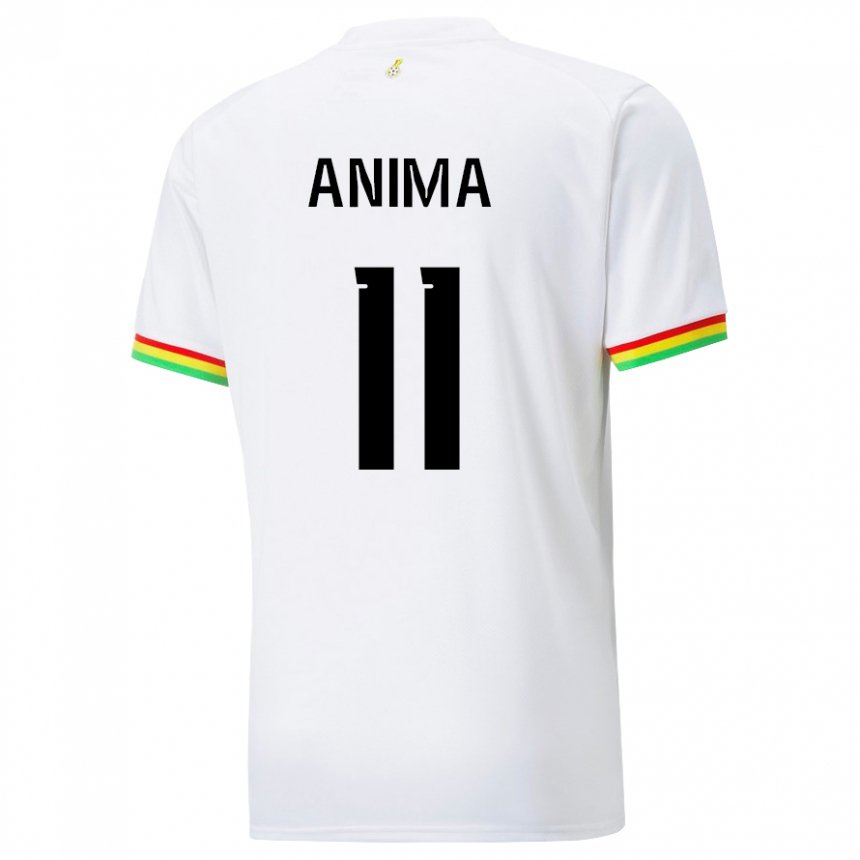 Uomo Maglia Ghana Naomi Anima #11 Bianco Kit Gara Home 22-24 Maglietta