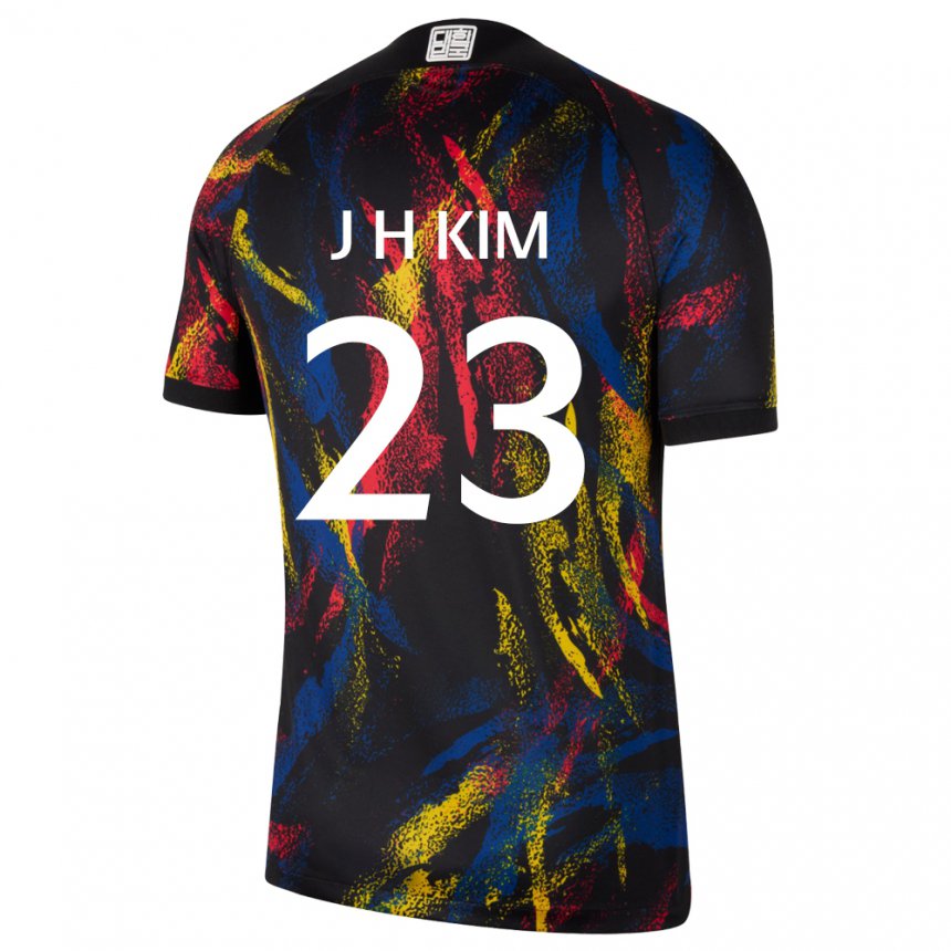 Uomo Maglia Corea Del Sud Kim Jung Hoon #23 Multicolore Kit Gara Away 22-24 Maglietta