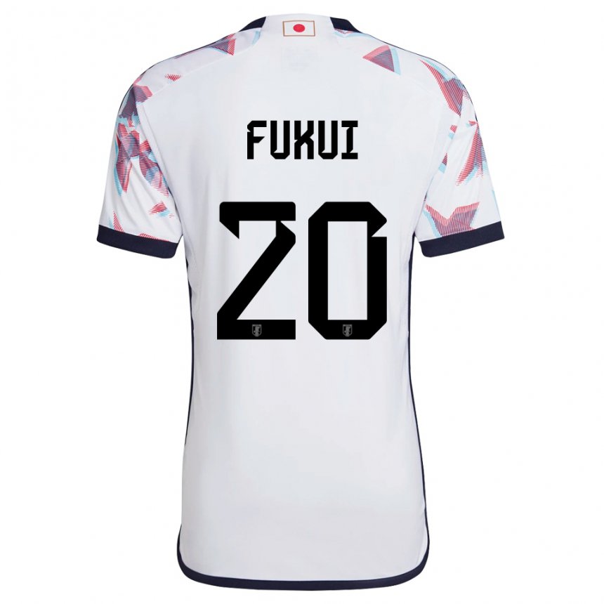 Uomo Maglia Giappone Taichi Fukui #20 Bianco Kit Gara Away 22-24 Maglietta