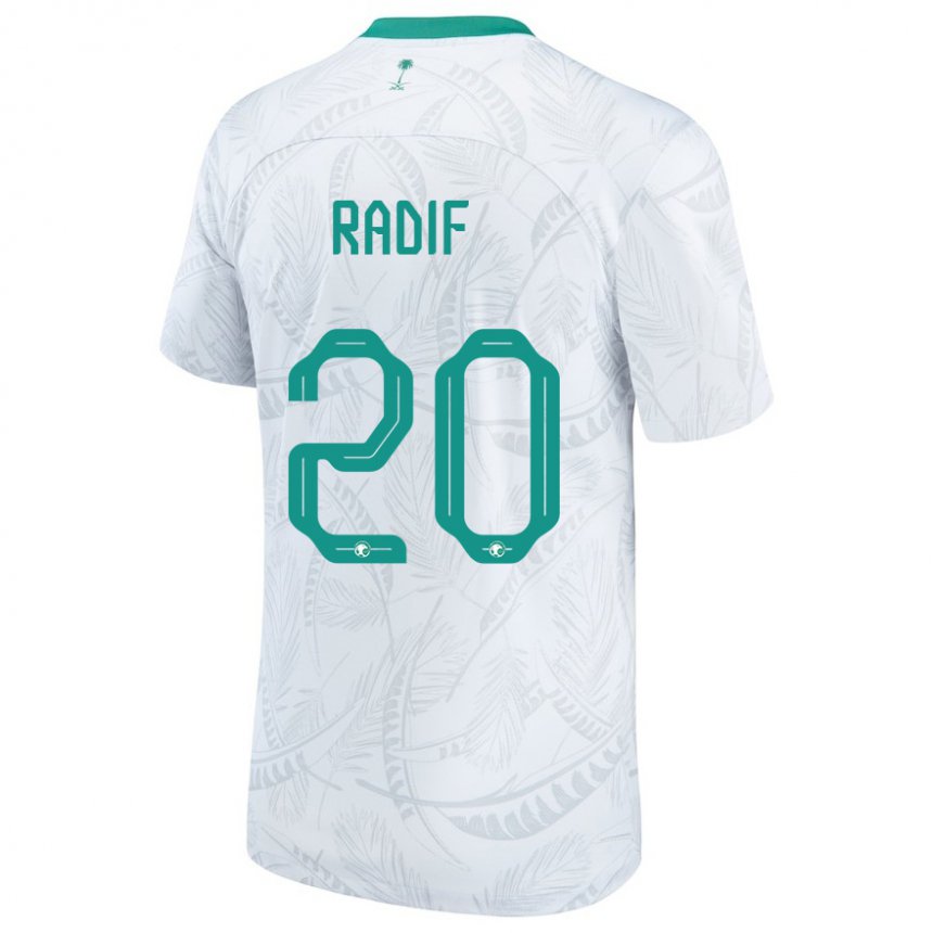 Donna Maglia Arabia Saudita Abdullah Radif #20 Bianco Kit Gara Home 22-24 Maglietta