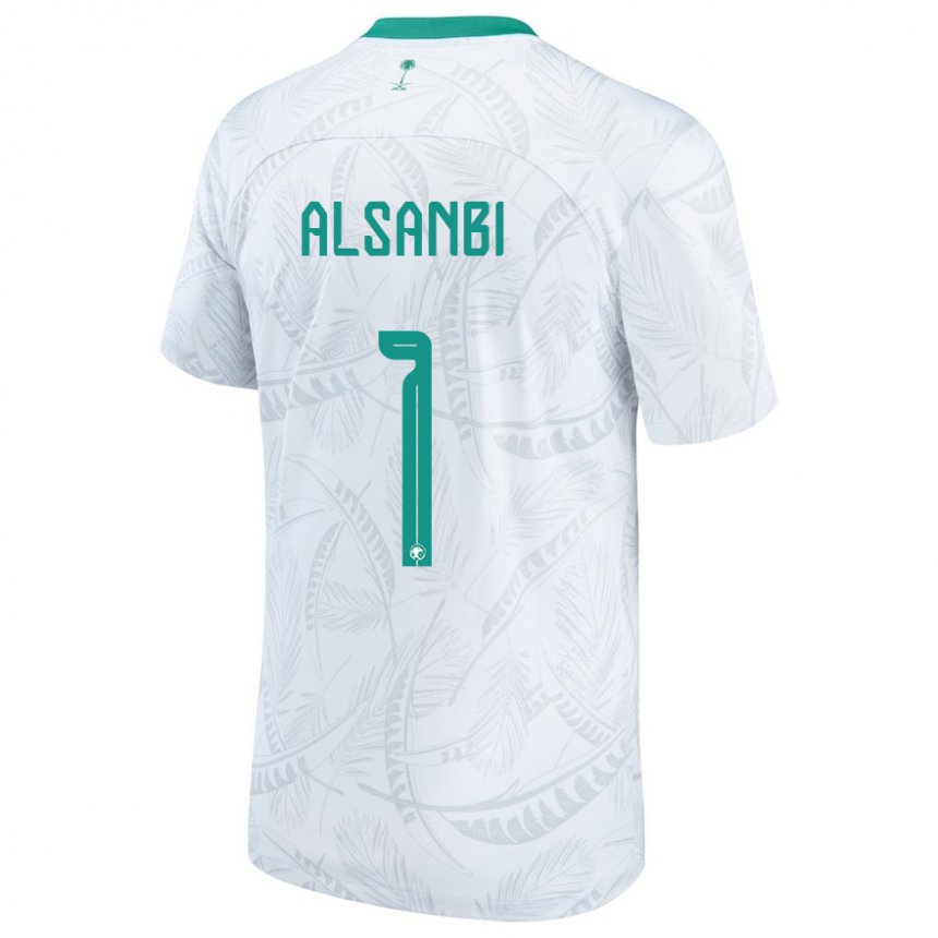 Donna Maglia Arabia Saudita Abdulrahman Alsanbi #1 Bianco Kit Gara Home 22-24 Maglietta