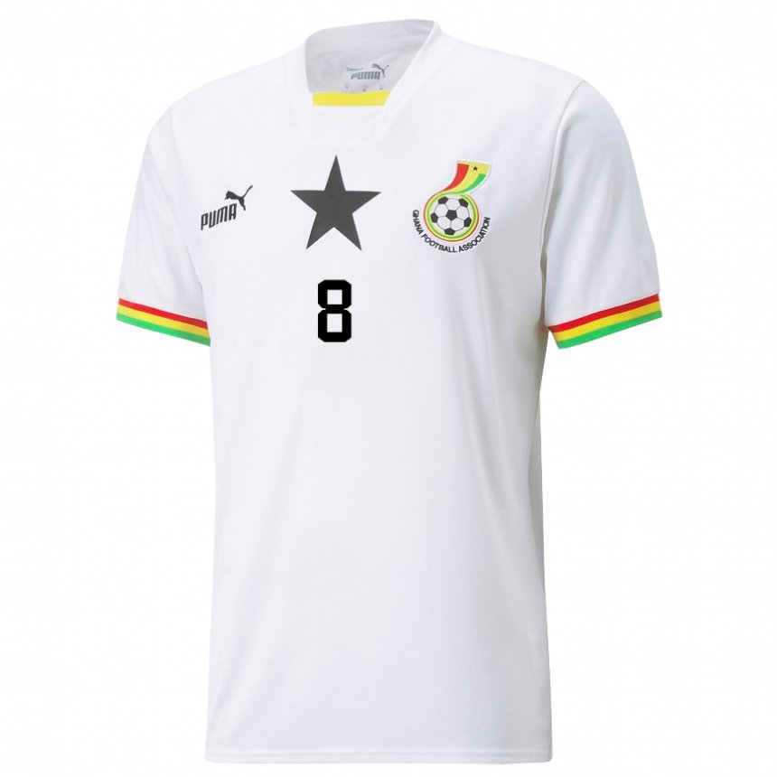 Donna Maglia Ghana Yaw Amankwa Baafi #8 Bianco Kit Gara Home 22-24 Maglietta