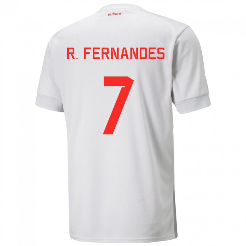 Donna Maglia Svizzera Ronaldo Dantas Fernandes #7 Bianco Kit Gara Away 22-24 Maglietta