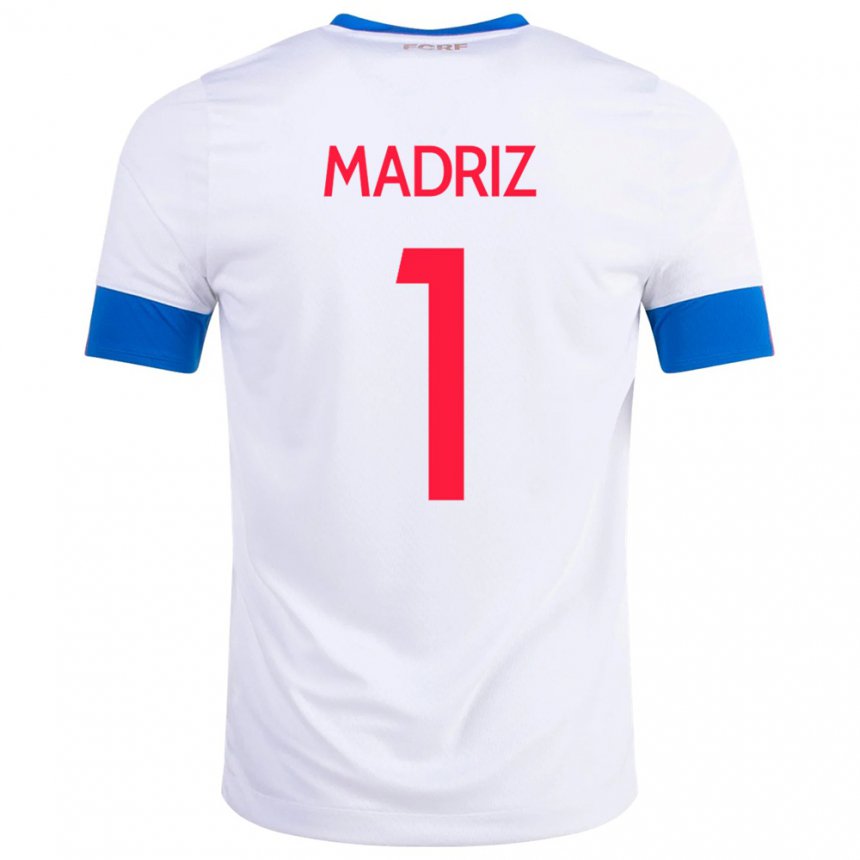 Donna Maglia Costa Rica Abraham Madriz #1 Bianco Kit Gara Away 22-24 Maglietta