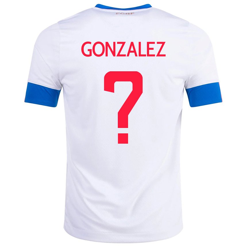 Donna Maglia Costa Rica Ariel Gonzalez #0 Bianco Kit Gara Away 22-24 Maglietta