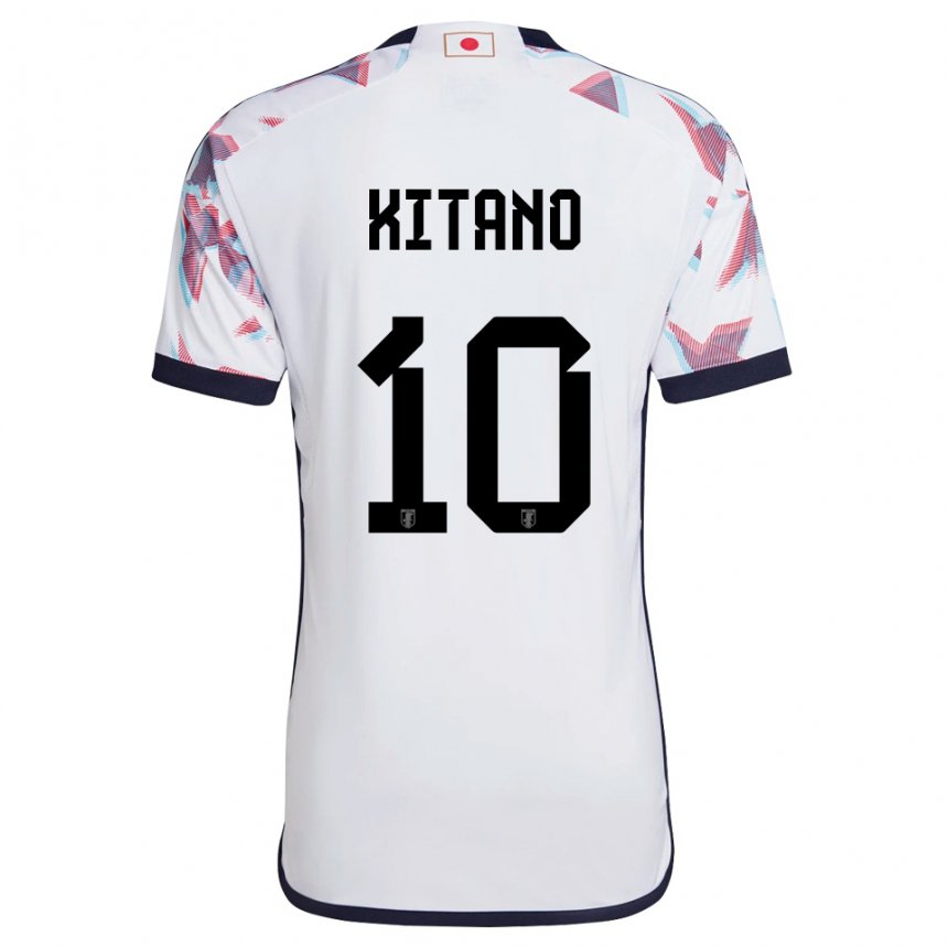 Donna Maglia Giappone Sota Kitano #10 Bianco Kit Gara Away 22-24 Maglietta