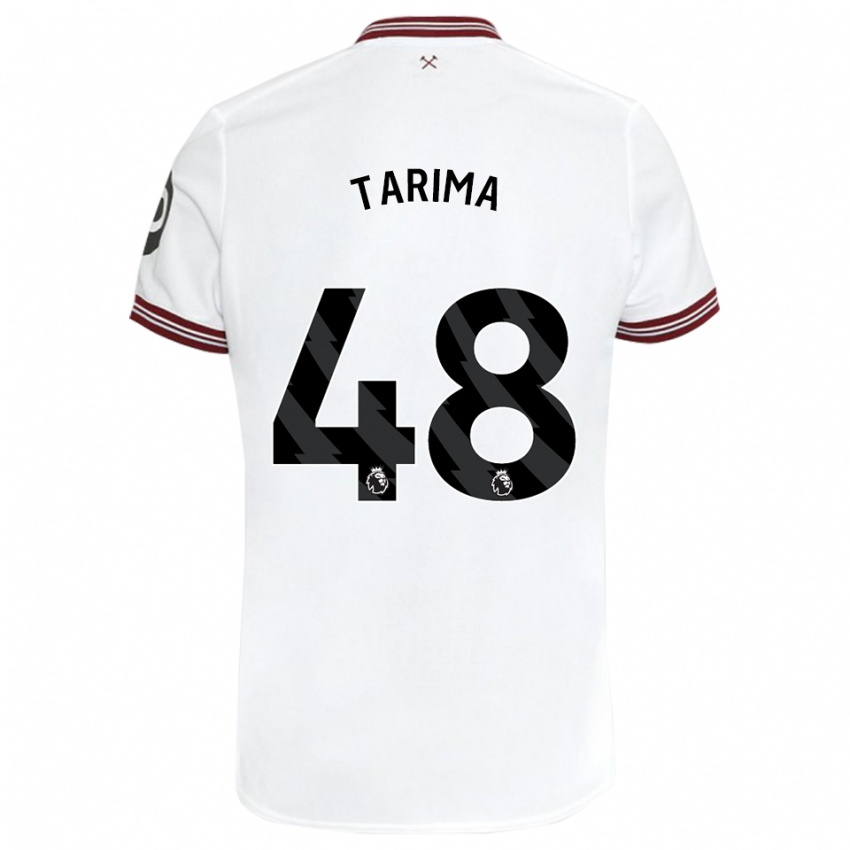 Bambino Maglia Sean Tarima #48 Bianco Kit Gara Away 2023/24 Maglietta