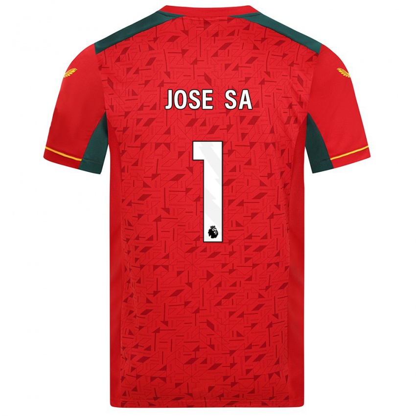 Bambino Maglia Jose Sa #1 Rosso Kit Gara Away 2023/24 Maglietta