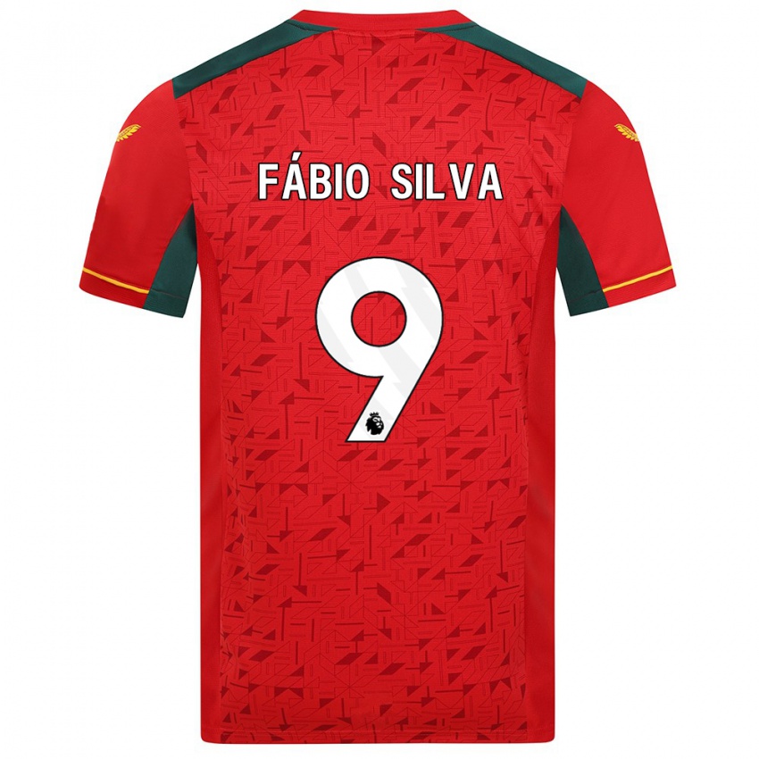 Bambino Maglia Fabio Silva #9 Rosso Kit Gara Away 2023/24 Maglietta