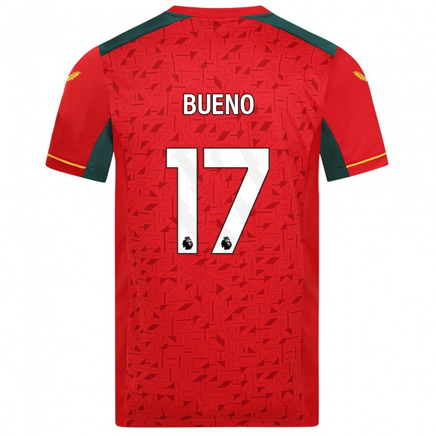 Bambino Maglia Hugo Bueno #17 Rosso Kit Gara Away 2023/24 Maglietta