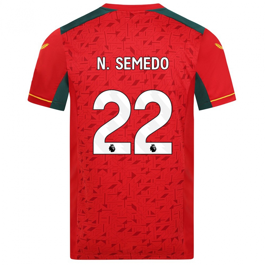Bambino Maglia Nelson Semedo #22 Rosso Kit Gara Away 2023/24 Maglietta