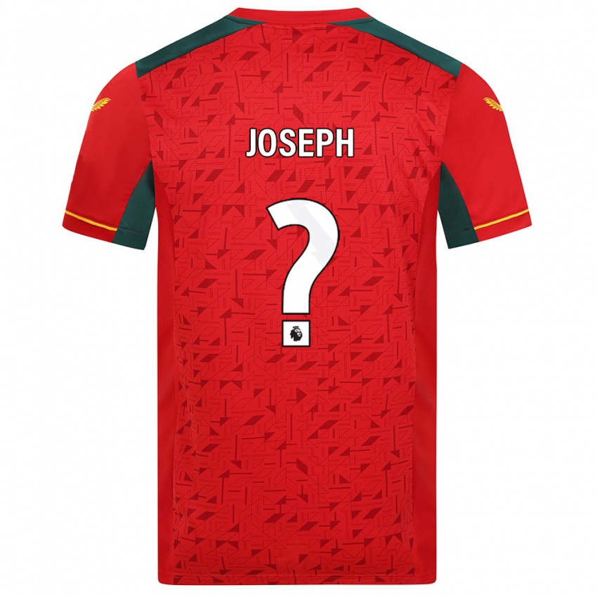 Bambino Maglia Joseph Joseph #0 Rosso Kit Gara Away 2023/24 Maglietta