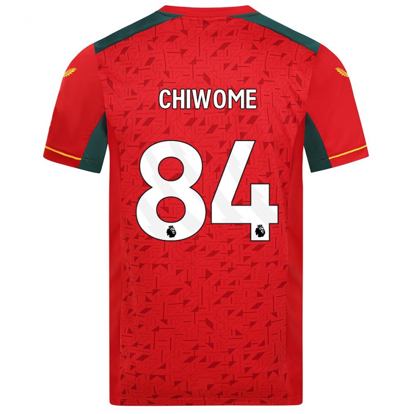 Bambino Maglia Leon Chiwome #84 Rosso Kit Gara Away 2023/24 Maglietta