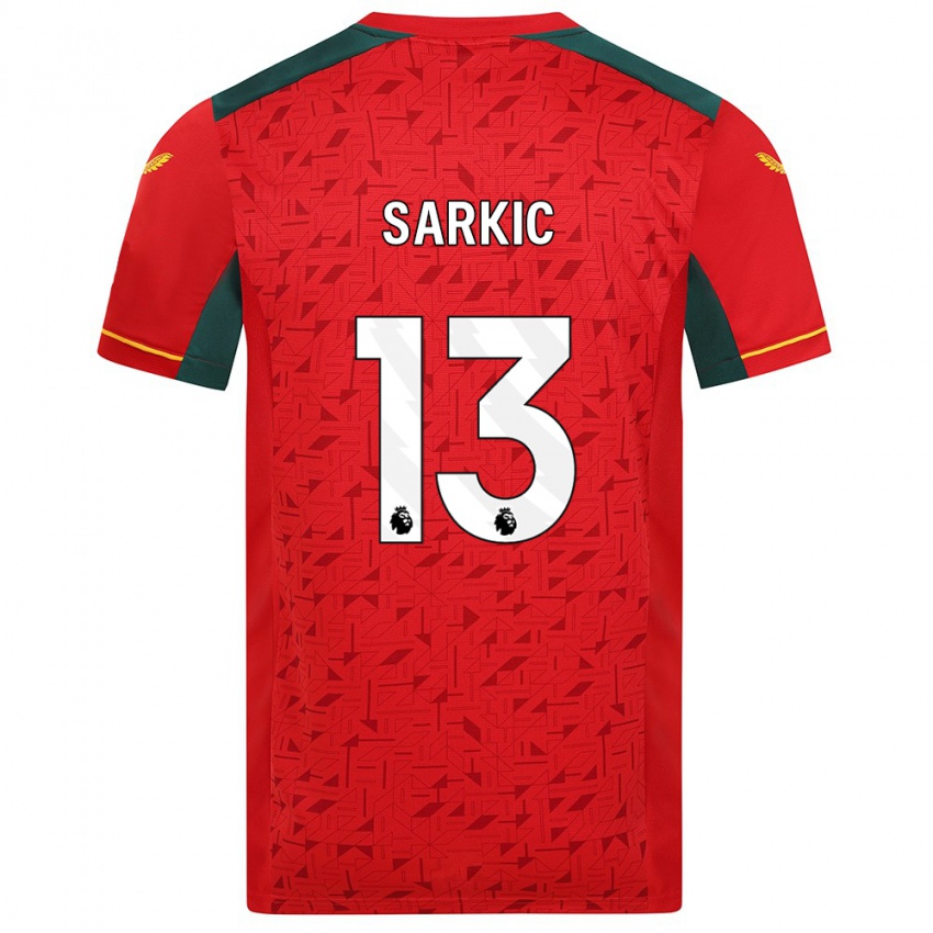 Bambino Maglia Matija Sarkic #13 Rosso Kit Gara Away 2023/24 Maglietta