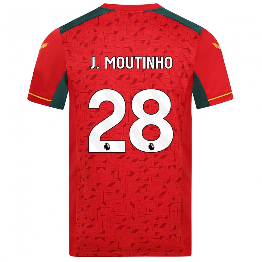 Bambino Maglia Joao Moutinho #28 Rosso Kit Gara Away 2023/24 Maglietta