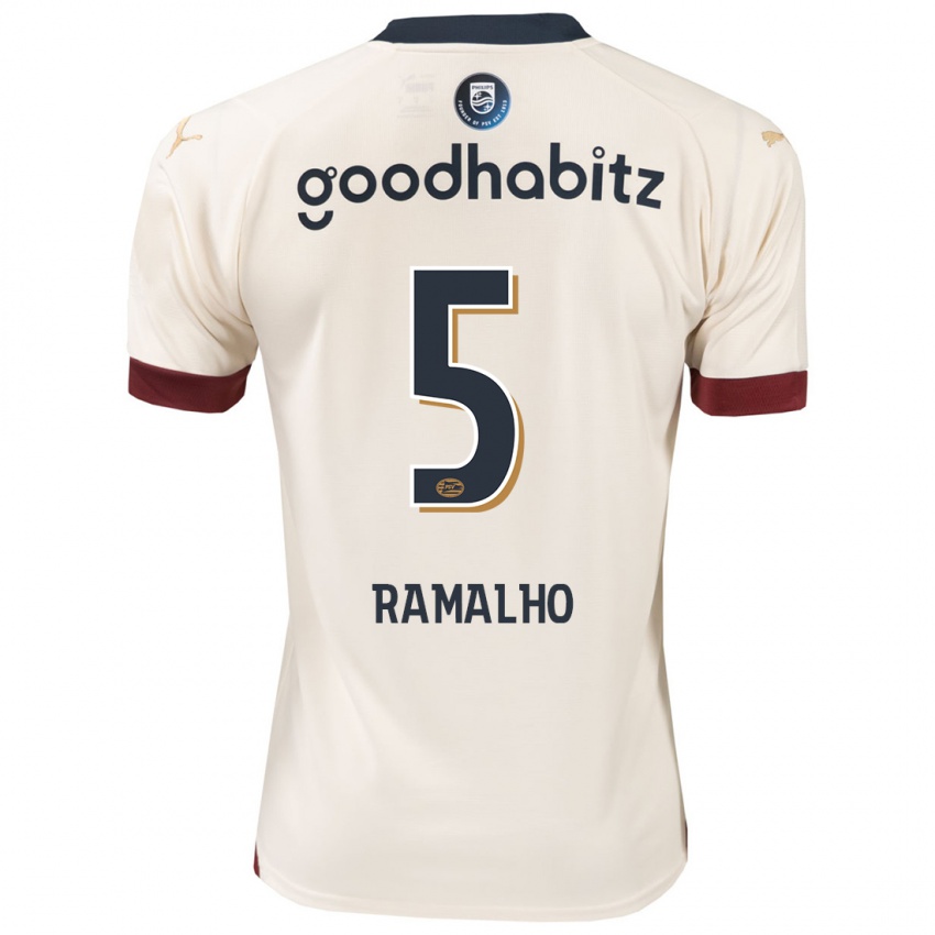 Bambino Maglia Andre Ramalho #5 Bianco Blu Kit Gara Away 2023/24 Maglietta