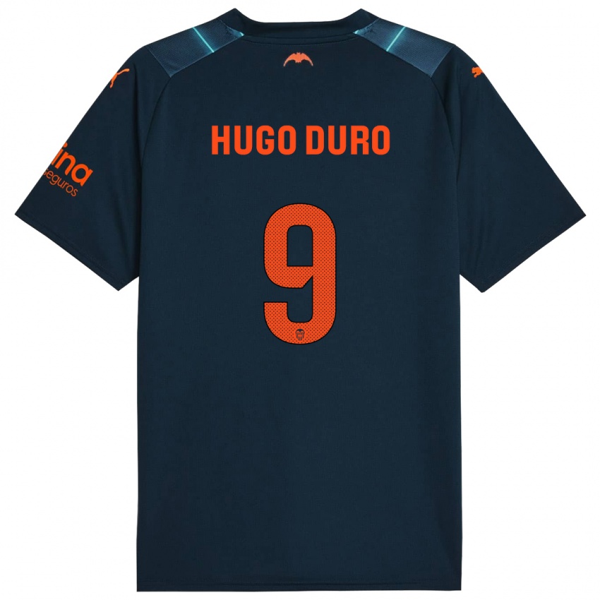 Bambino Maglia Hugo Duro #9 Blu Marino Kit Gara Away 2023/24 Maglietta