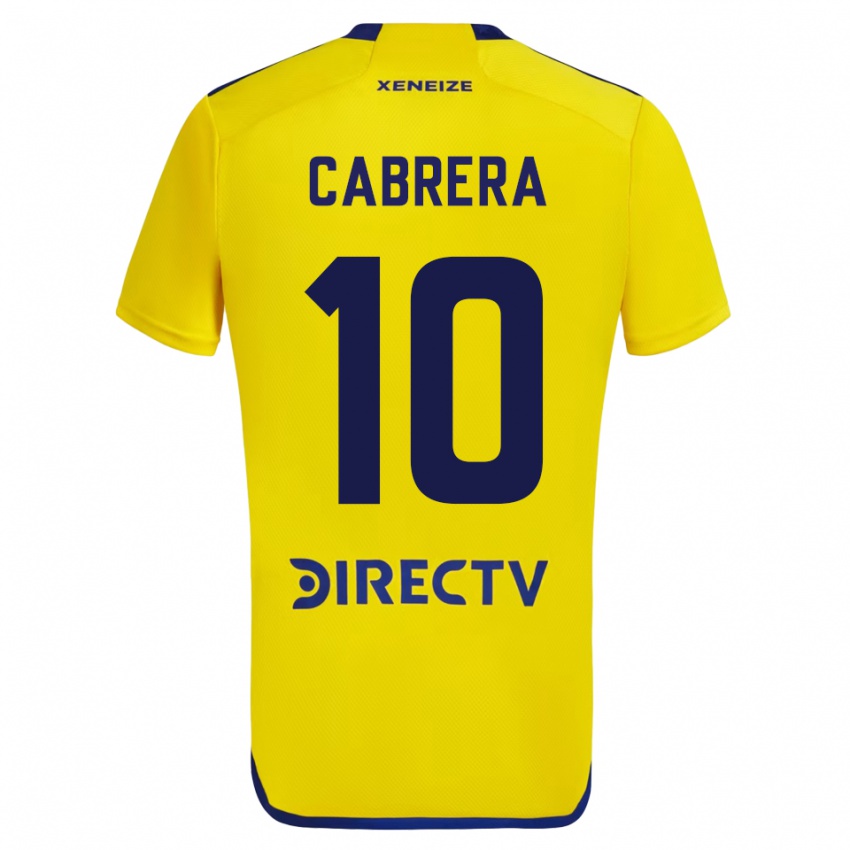 Bambino Maglia Micaela Cabrera #10 Giallo Kit Gara Away 2023/24 Maglietta